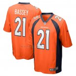 Camiseta NFL Game Denver Broncos Essang Bassey 21 Naranja
