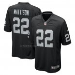 Camiseta NFL Game Las Vegas Raiders Alexander Mattison Negro