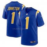Camiseta NFL Game Los Angeles Chargers Quentin Johnston 1 Alterno Azul
