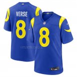 Camiseta NFL Game Los Angeles Rams Jared Verse Jugador Azul