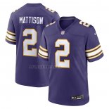 Camiseta NFL Game Minnesota Vikings Alexander Mattison Classic Violeta