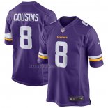 Camiseta NFL Game Minnesota Vikings Kirk Cousins Violeta