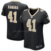 Camiseta NFL Game Mujer New Orleans Saints Alvin Kamara Negro