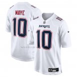 Camiseta NFL Game New England Patriots Drake Maye Blanco