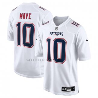 Camiseta NFL Game New England Patriots Drake Maye Blanco