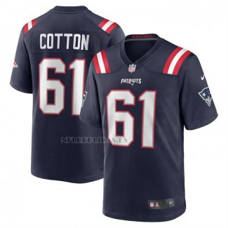 Camiseta NFL Game New England Patriots Lester Cotton Sr Azul