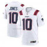 Camiseta NFL Game New England Patriots Mac Jones Blanco