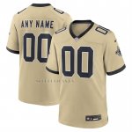 Camiseta NFL Game New Orleans Saints Alterno Gameday Golds Personalizada Oro