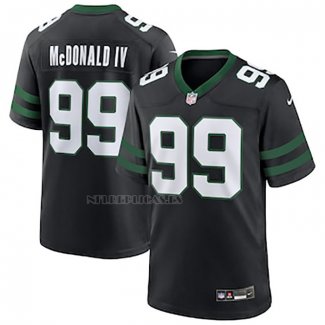 Camiseta NFL Game New York Jets Will McDonald IV Alterno Negro