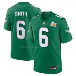 Camiseta NFL Game Philadelphia Eagles Devonta Smith Super Bowl LIX Segunda Verde