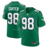 Camiseta NFL Game Philadelphia Eagles Jalen Carter Alterno Verde