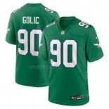 Camiseta NFL Game Philadelphia Eagles Mike Golic Alterno Verde