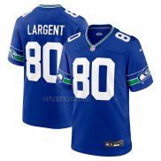 Camiseta NFL Game Seattle Seahawks Steve Largent Throwback Retired Azul