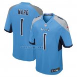 Camiseta NFL Game Tennessee Titans Cameron Ward 2025 NFL Draft First Round Pick Azul
