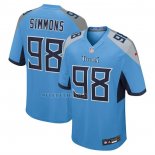 Camiseta NFL Game Tennessee Titans Jeffery Simmons Azul1