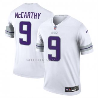 Camiseta NFL Legend Minnesota Vikings JJ McCarthy Segunda Blanco