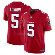 Camiseta NFL Limited Atlanta Falcons Drake London Vapor F.U.S.E. Rojo