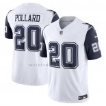 Camiseta NFL Limited Dallas Cowboys Tony Pollard Vapor F.U.S.E. Blanco