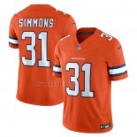 Camiseta NFL Limited Denver Broncos Justin Simmons Vapor F.U.S.E. Naranja