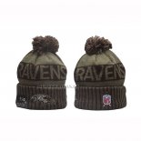 Gorro Beanie Baltimore Ravens New Era Verde Militar
