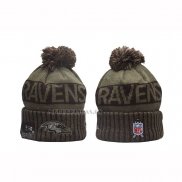 Gorro Beanie Baltimore Ravens New Era Verde Militar