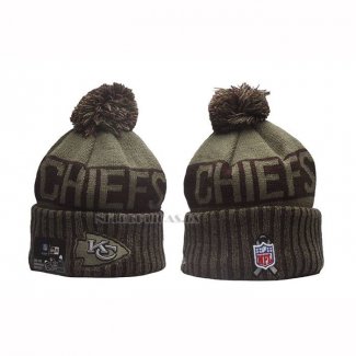 Gorro Beanie Kansas City Chiefs New Era Verde Militar