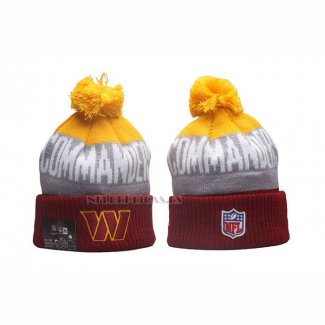 Gorro Beanie Washington Commanders New Era Gris Amarillo