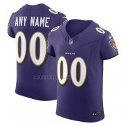 Camiseta NFL Elite Baltimore Ravens Vapor F.U.S.E. Personalizada Violeta