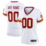 Camiseta NFL Elite Mujer Washington Commanders Personalizada Blanco