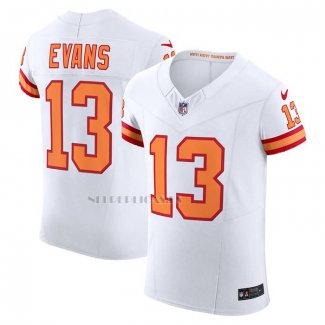 Camiseta NFL Elite Tampa Bay Buccaneers Mike Evans 76 Vapor F.U.S.E. Blanco