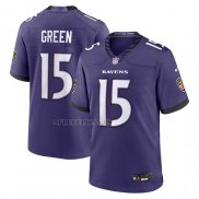 Camiseta NFL Game Baltimore Ravens Mike Green Violeta1