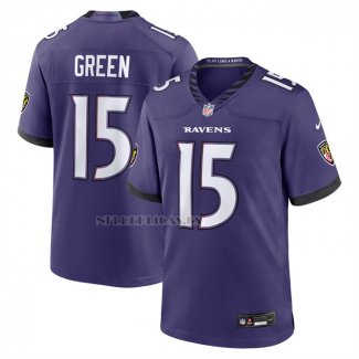 Camiseta NFL Game Baltimore Ravens Mike Green Violeta1