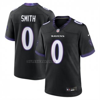 Camiseta NFL Game Baltimore Ravens Roquan Smith Alterno Negro1