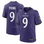 Camiseta NFL Game Baltimore Ravens Zion Young Jugador Violeta