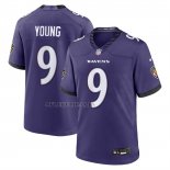 Camiseta NFL Game Baltimore Ravens Zion Young Jugador Violeta