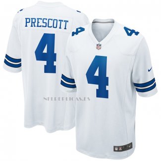 Camiseta NFL Game Dallas Cowboys Dak Prescott Blanco