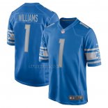 Camiseta NFL Game Detroit Lions Jameson Williams 2022 NFL Draft First Round Pick Azul