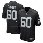 Camiseta NFL Game Las Vegas Raiders Jordan Simmons Negro