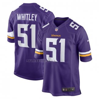 Camiseta NFL Game Minnesota Vikings Benton Whitley Primera Violeta