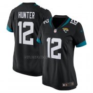 Camiseta NFL Game Mujer Jacksonville Jaguars Travis Hunter Alterno Negro