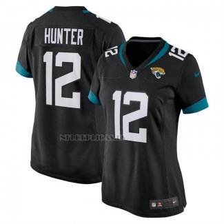 Camiseta NFL Game Mujer Jacksonville Jaguars Travis Hunter Alterno Negro