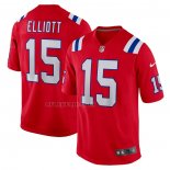 Camiseta NFL Game New England Patriots Ezekiel Elliott Rojo