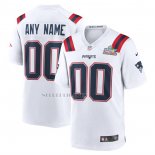 Camiseta NFL Game New England Patriots Super Bowl LX Personalizada Blanco