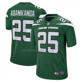 Camiseta NFL Game New York Jets Israel Abanikanda Verde