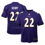 Camiseta NFL Game Nino Baltimore Ravens Derrick Henry Violeta