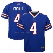 Camiseta NFL Game Nino Buffalo Bills James Cook III Royal