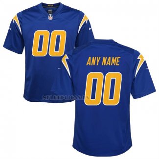 Camiseta NFL Game Nino Los Angeles Chargers Alterno Personalizada Royal