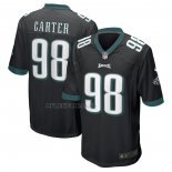 Camiseta NFL Game Philadelphia Eagles Jalen Carter Alterno Negro