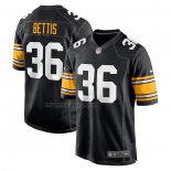Camiseta NFL Game Pittsburgh Steelers Jerome Bettis Negro