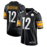 Camiseta NFL Game Pittsburgh Steelers Terry Bradshaw Negro